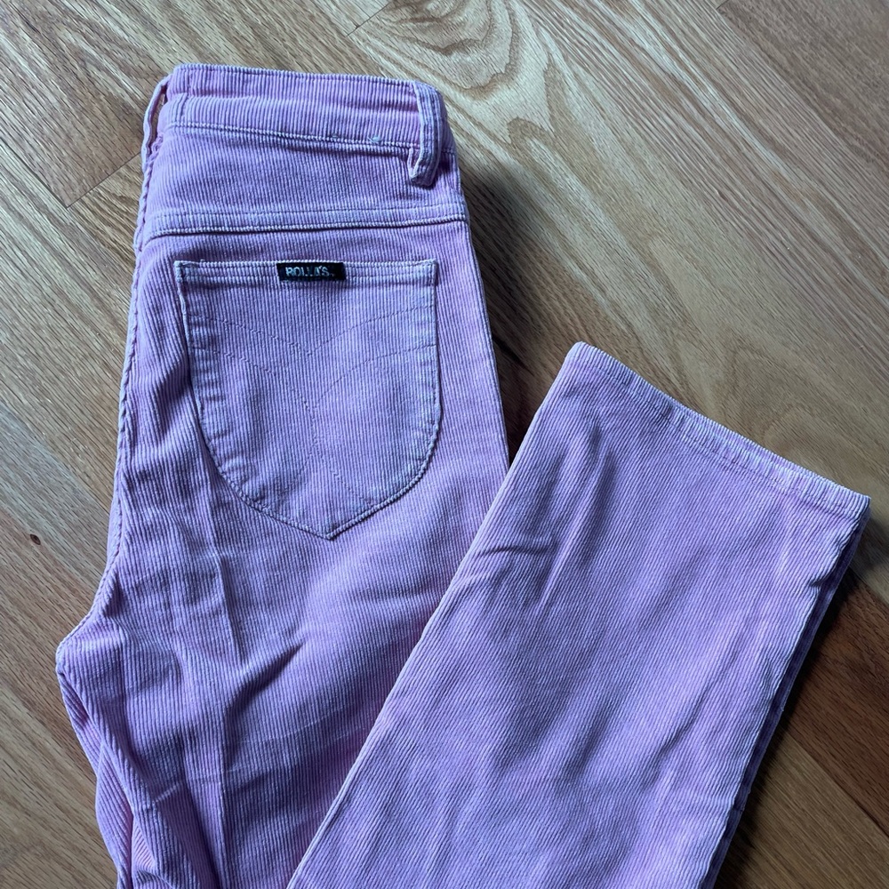 Bubblegum pink corduroy Rollas.